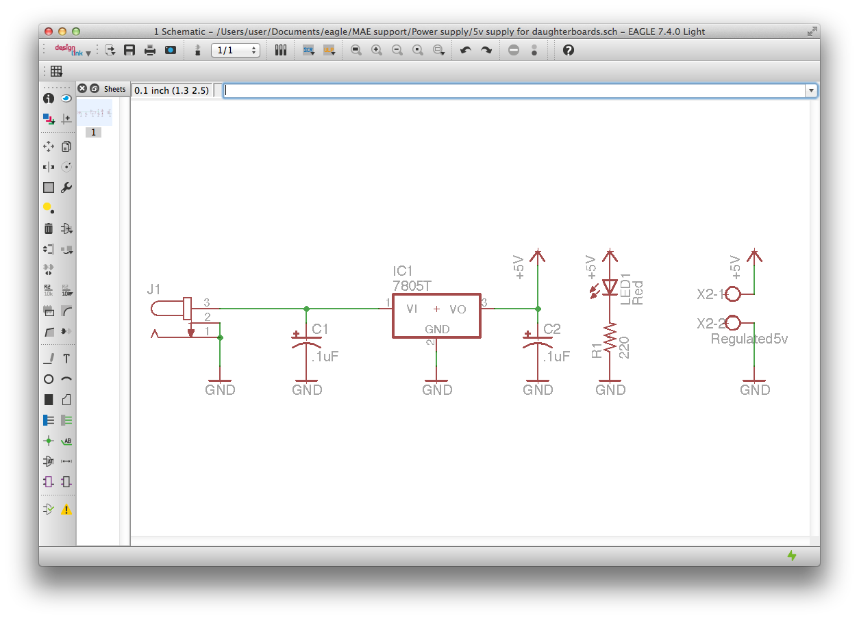 EAGLE's Schematic Editor