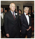 Jerold Graff ’64, left, and Robert Hillier ’59 *61