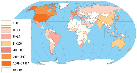 Tigers around the world