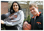 Neha Kumar ’10, left, and Marcus Schroeder ’10