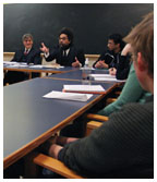 Professors Cornel West *80, left, and Robert George