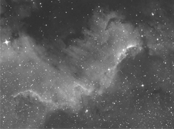 NGC 7000 North America Nebula Mexico Section